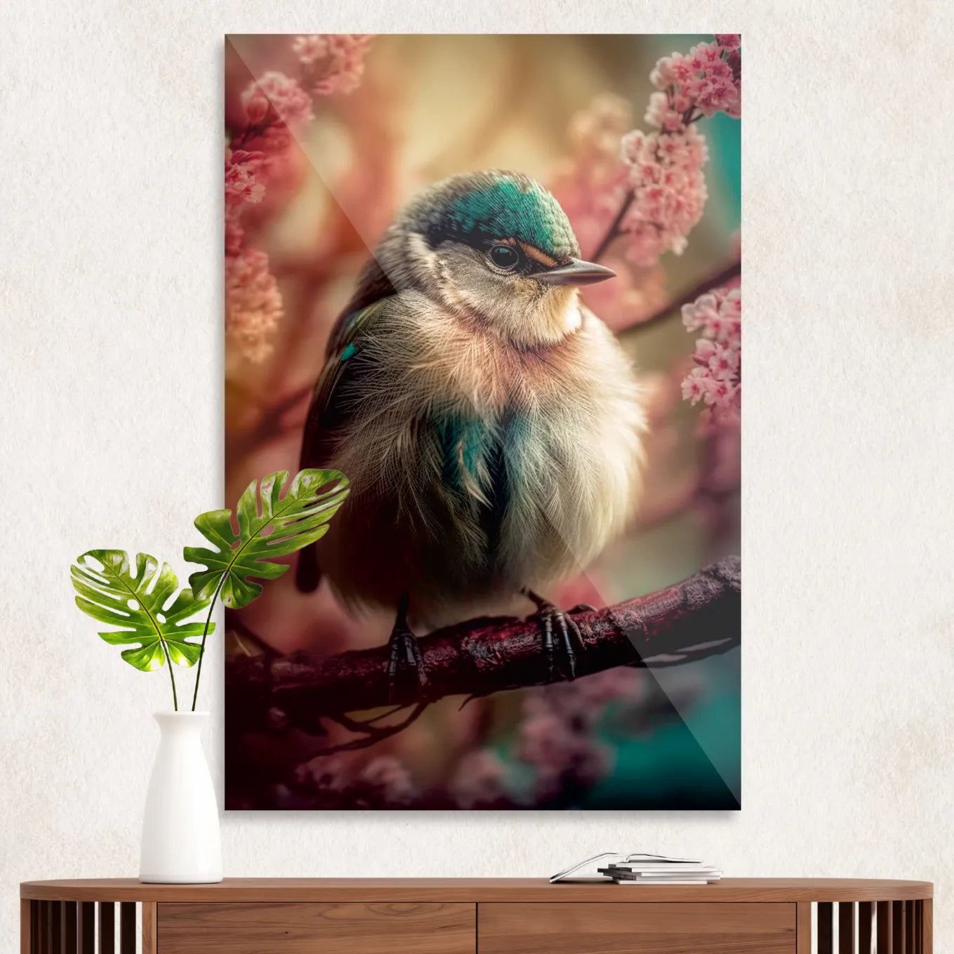 Cute fluffy bird