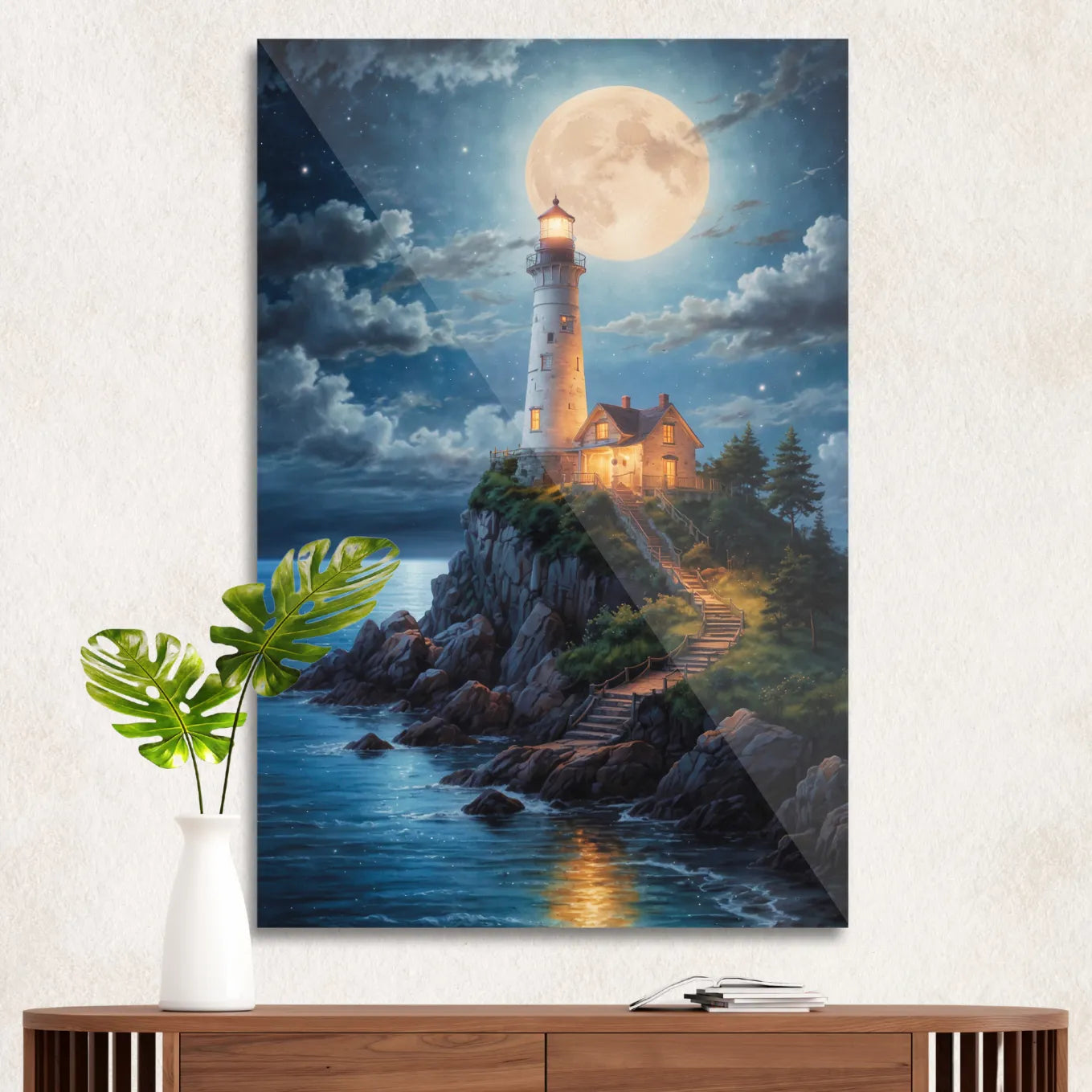 Lighthouse at night