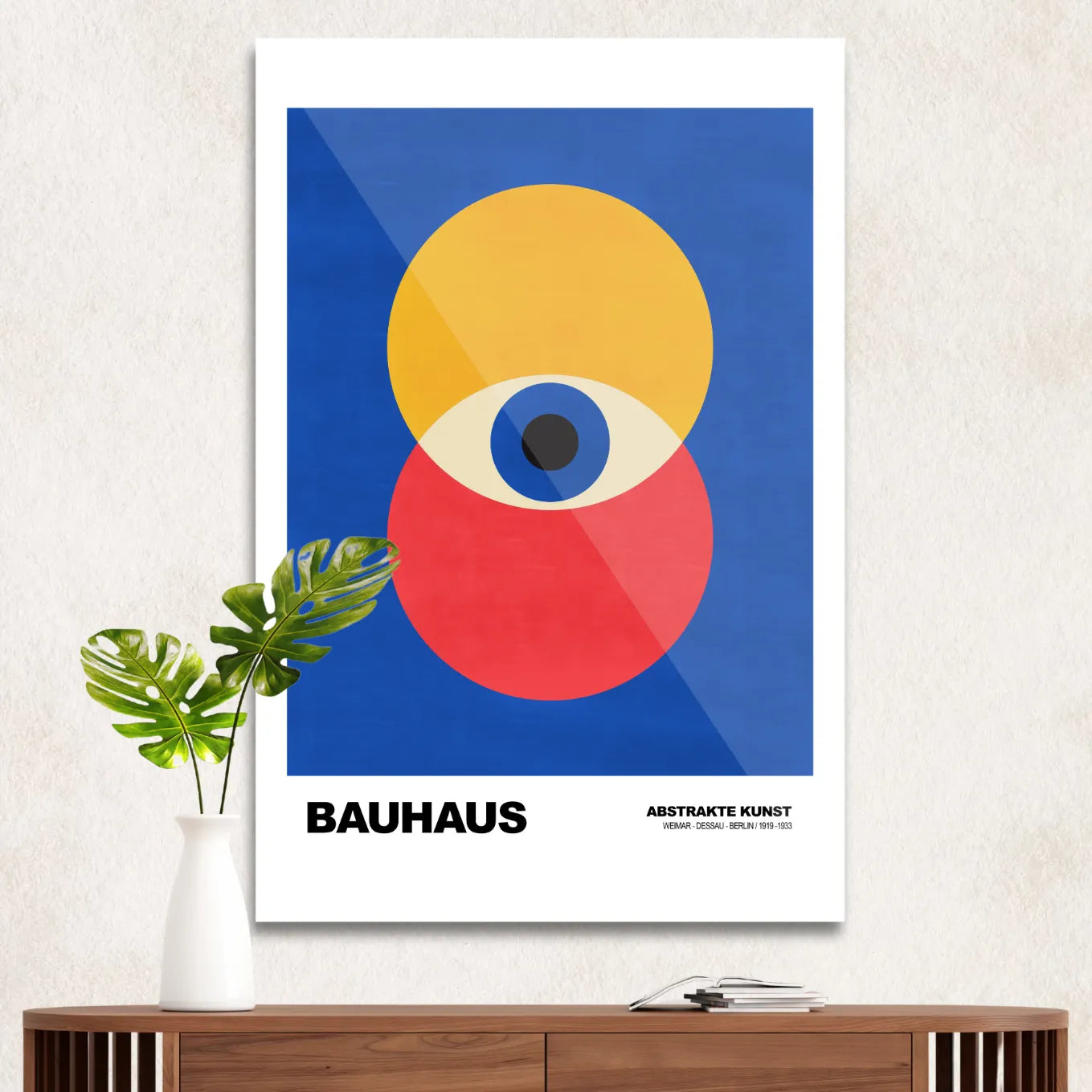 Bauhaus red & yellow eye