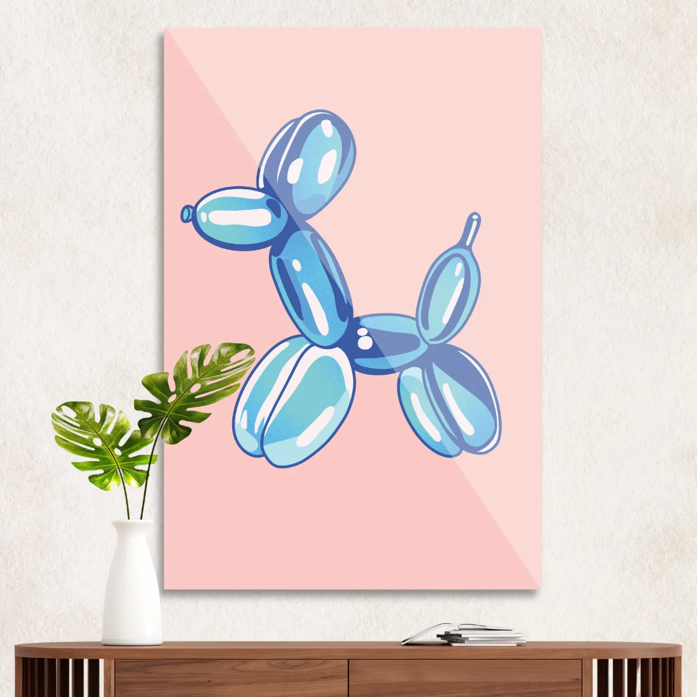 Blue balloon dog