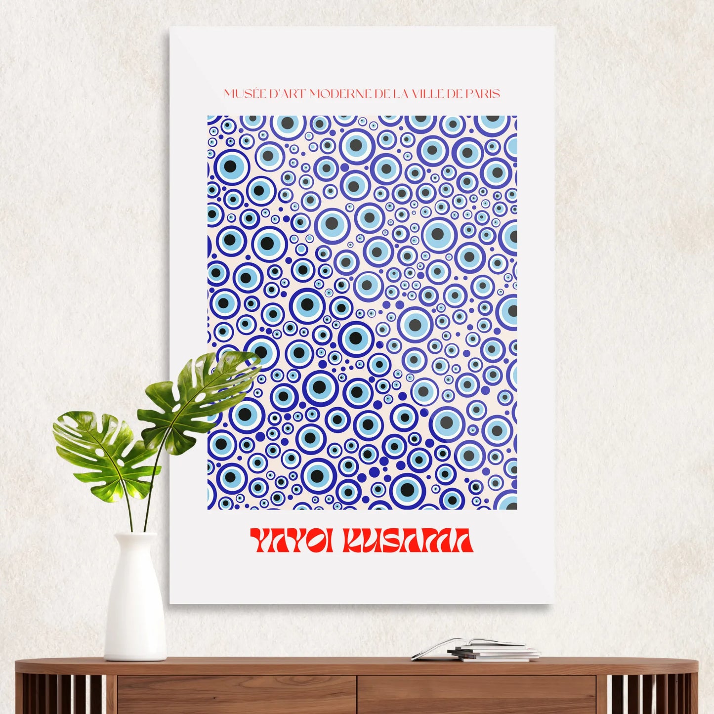 Yayoi Kusama blue circles