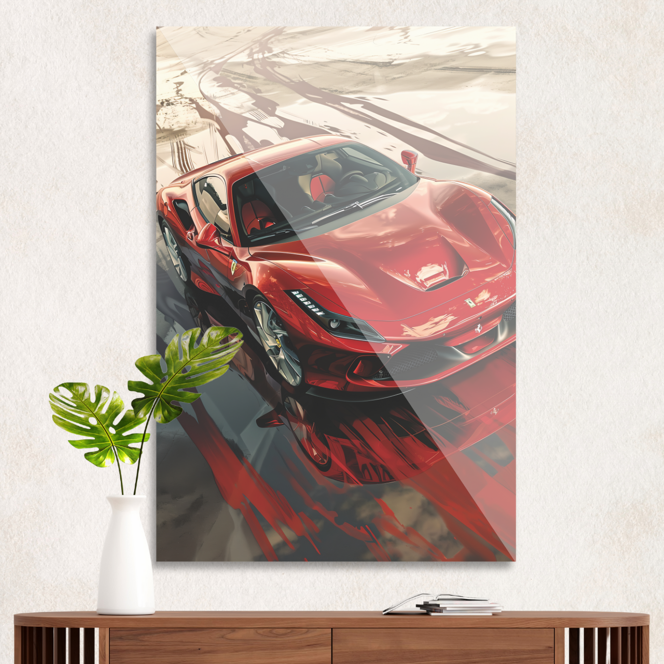 Ferrari on the track
