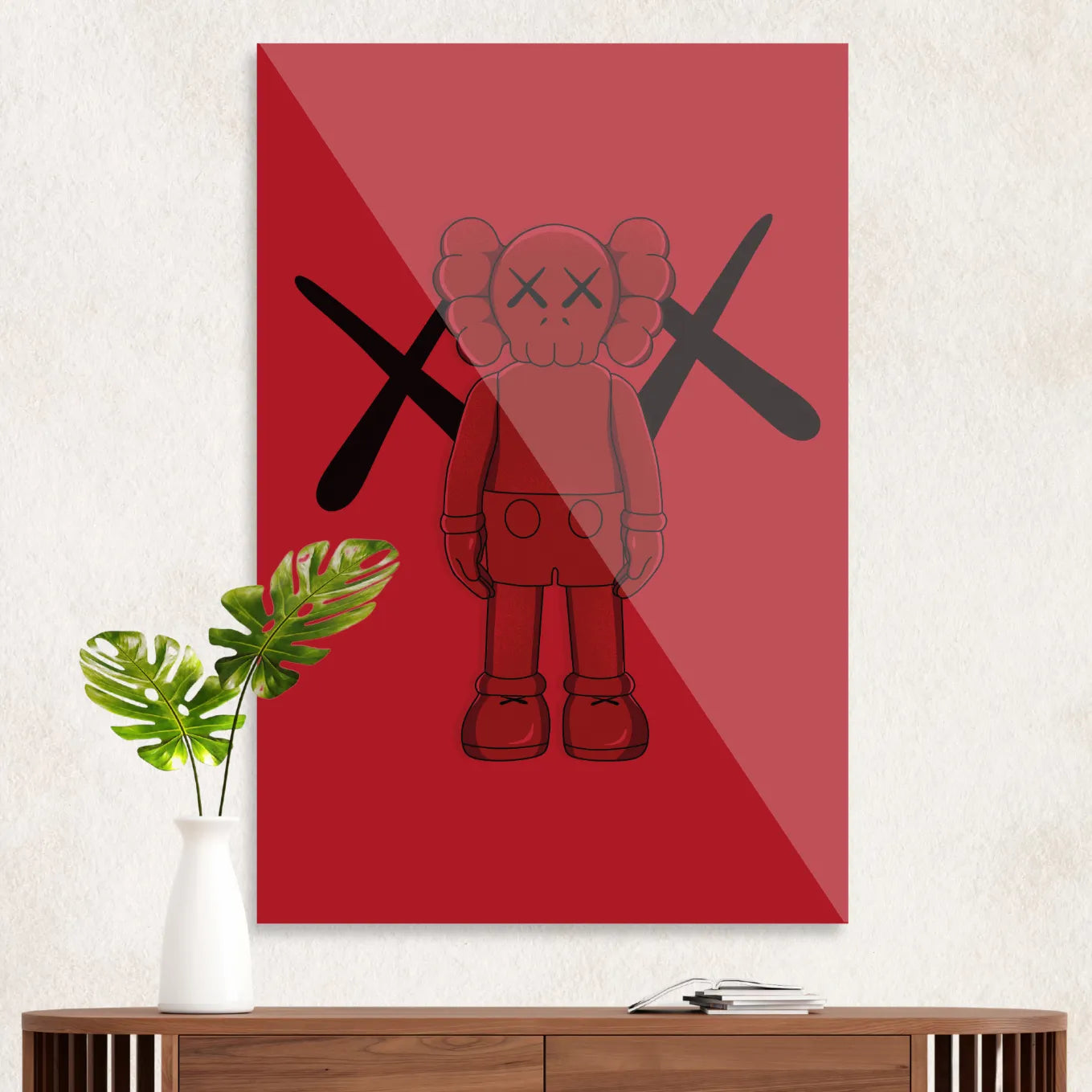 KAWS in red