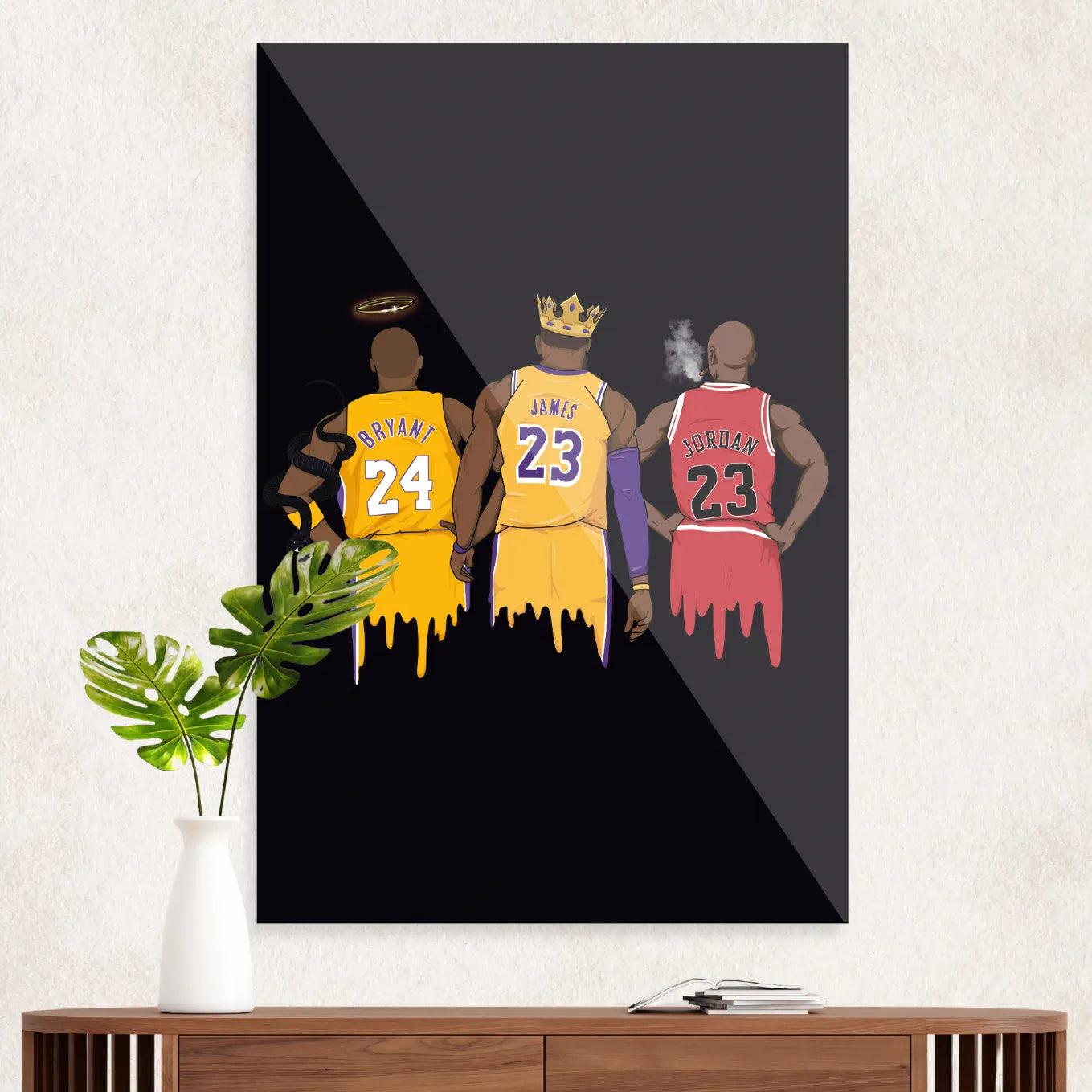 Kobe Bryant, LeBron James & Michael Jordan