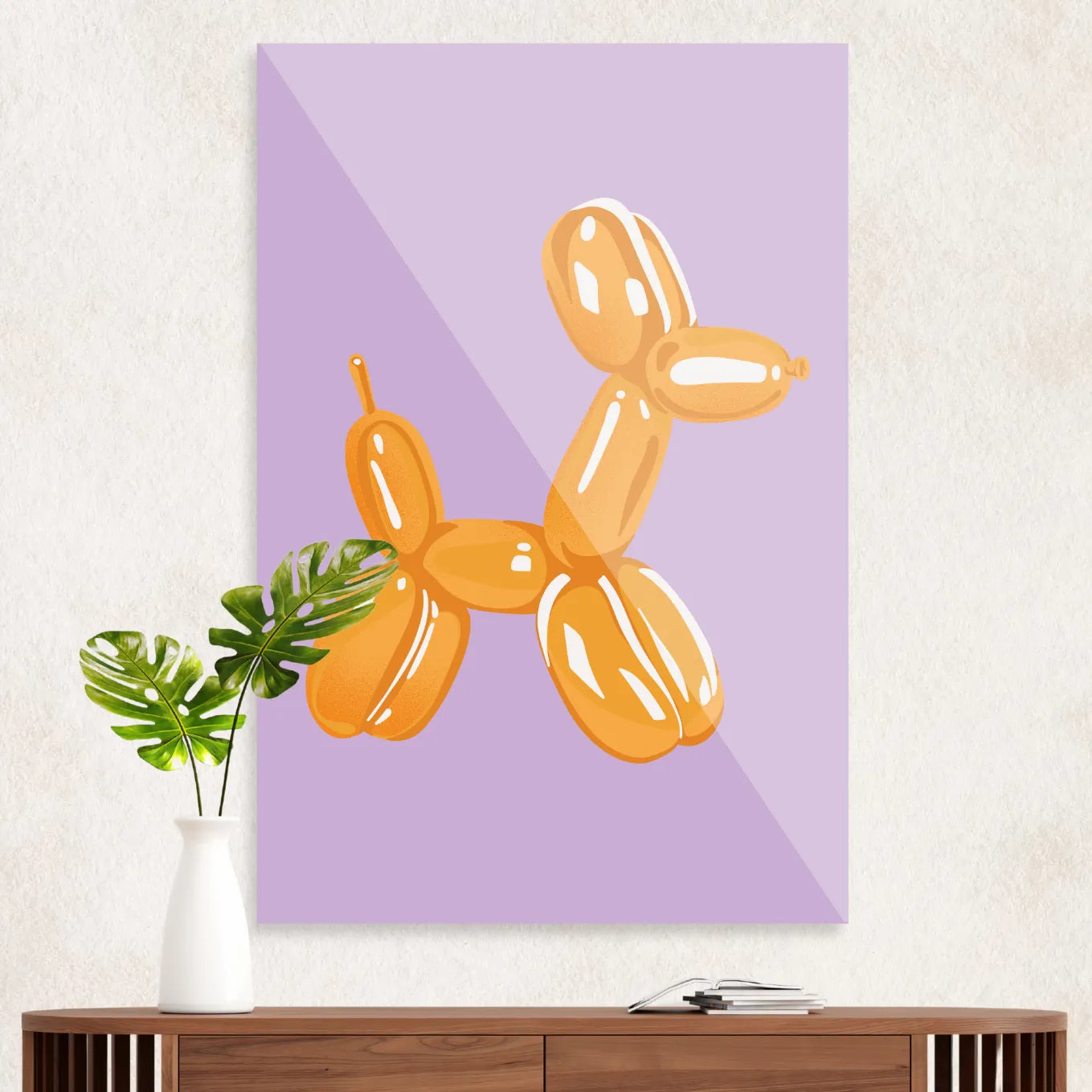 Orange balloon dog #1
