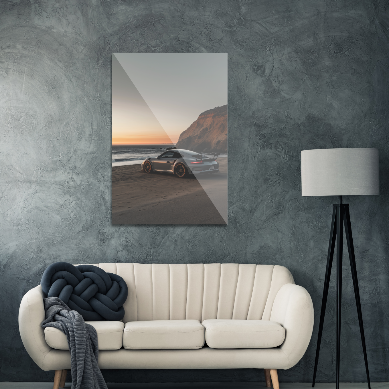 Porsche på stranden