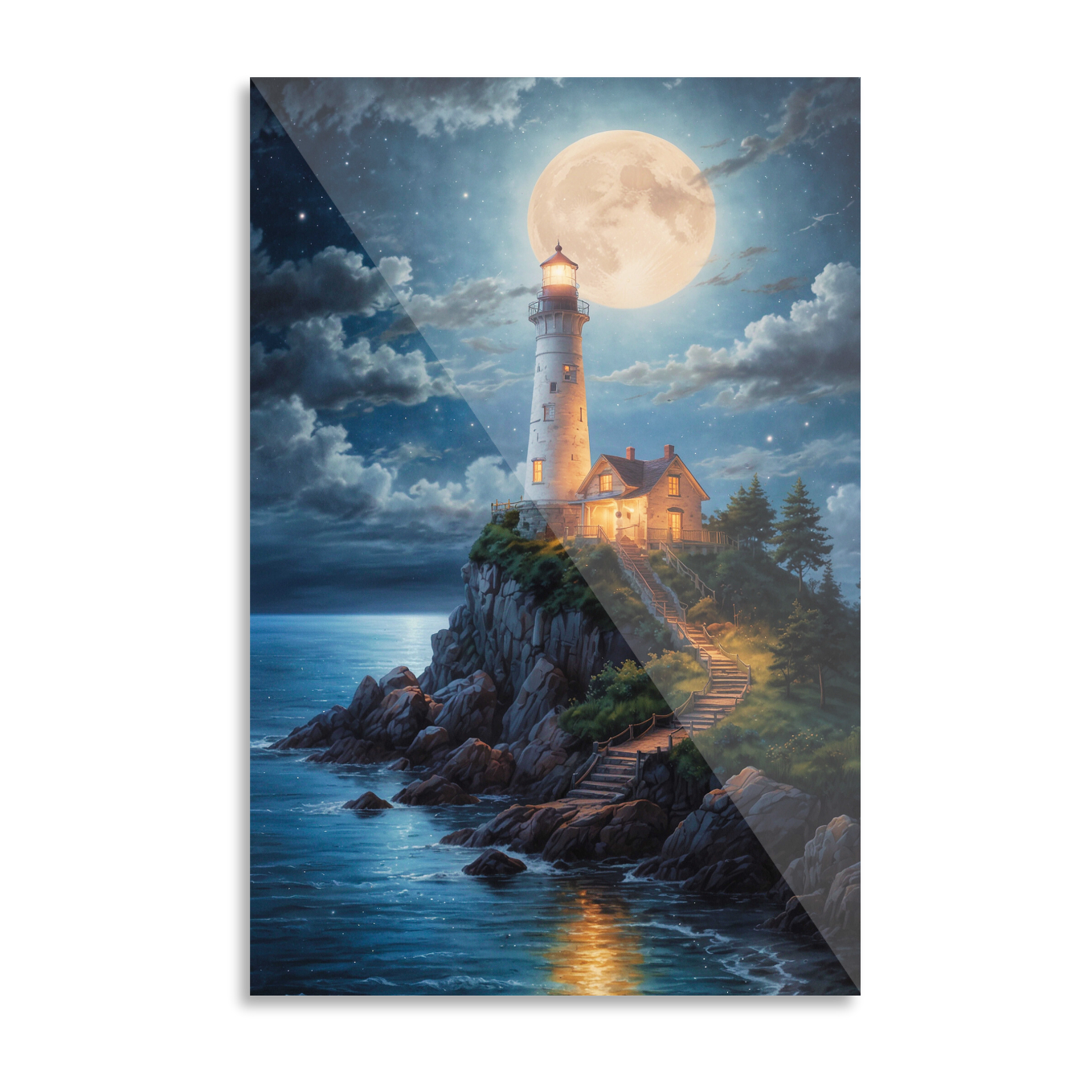 Lighthouse at night