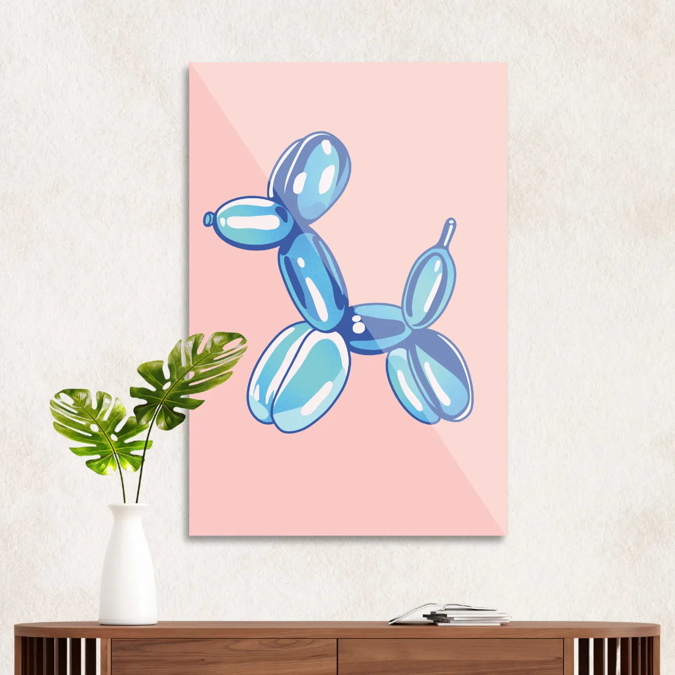 Blue balloon dog