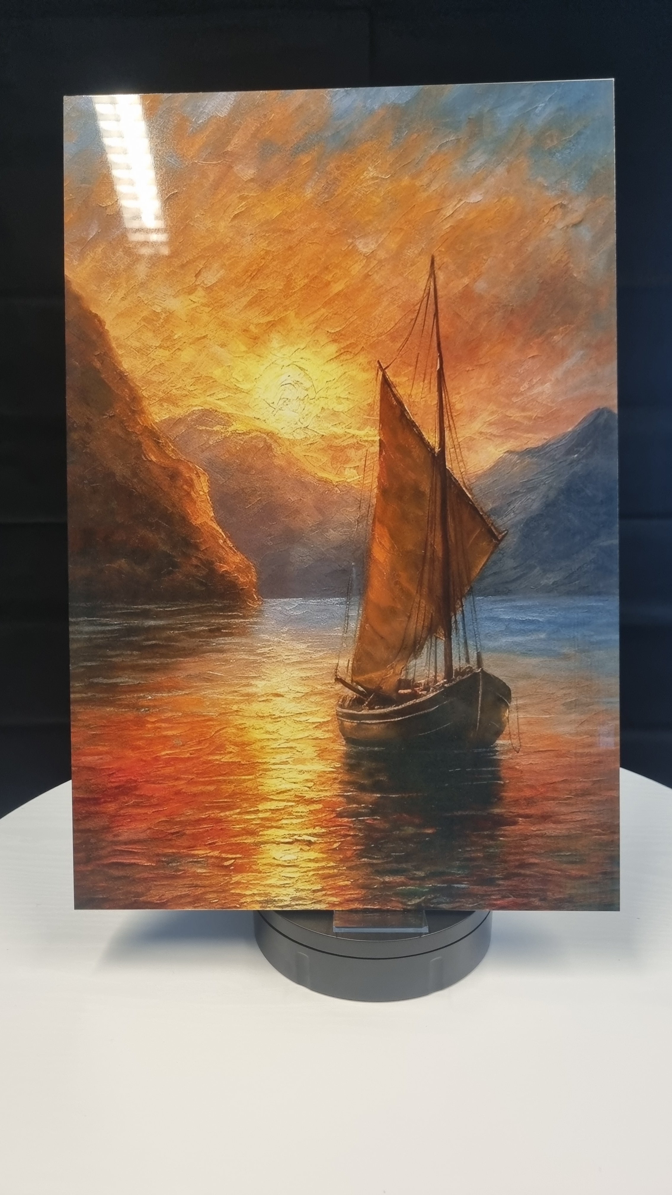 Small boat on the water