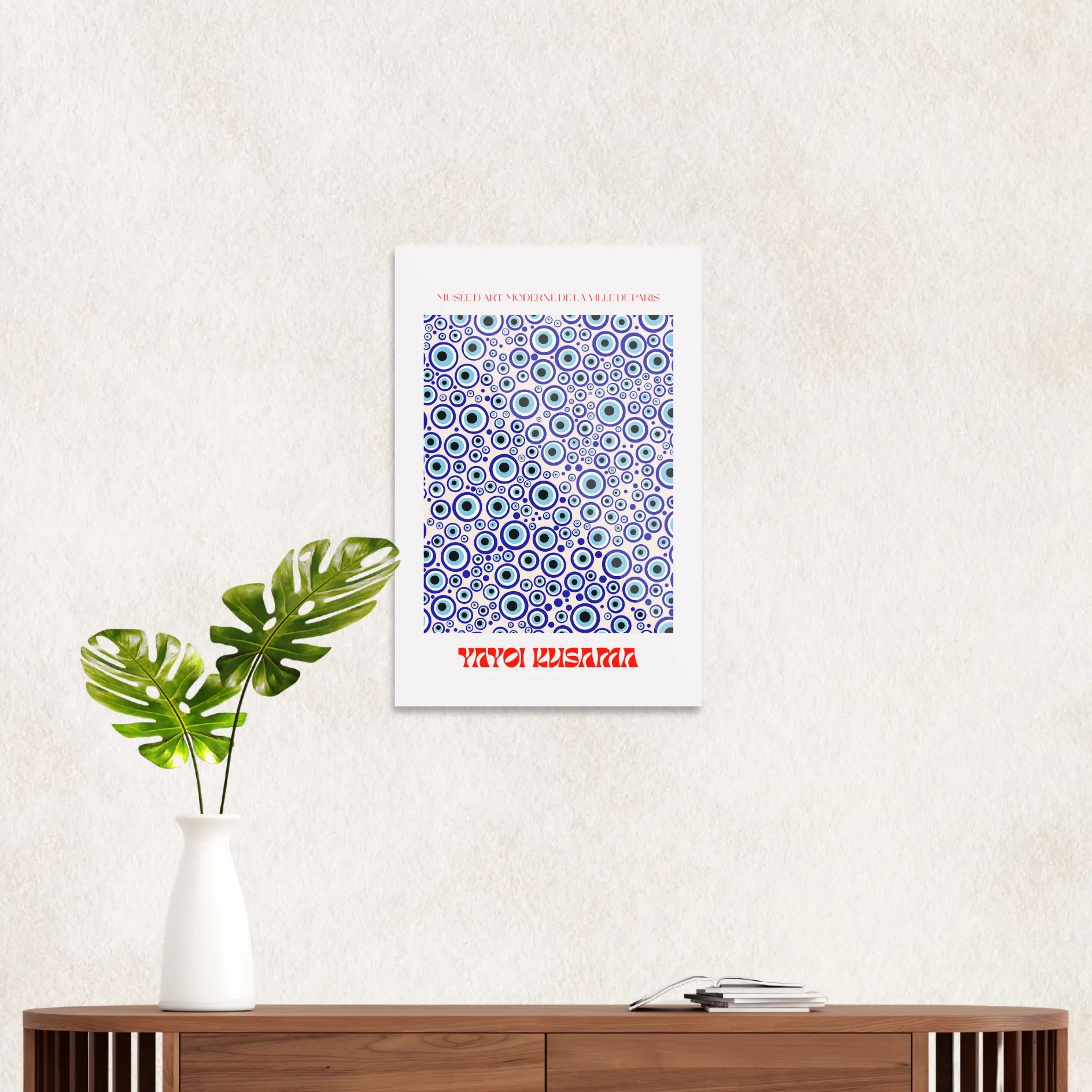 Yayoi Kusama blue circles