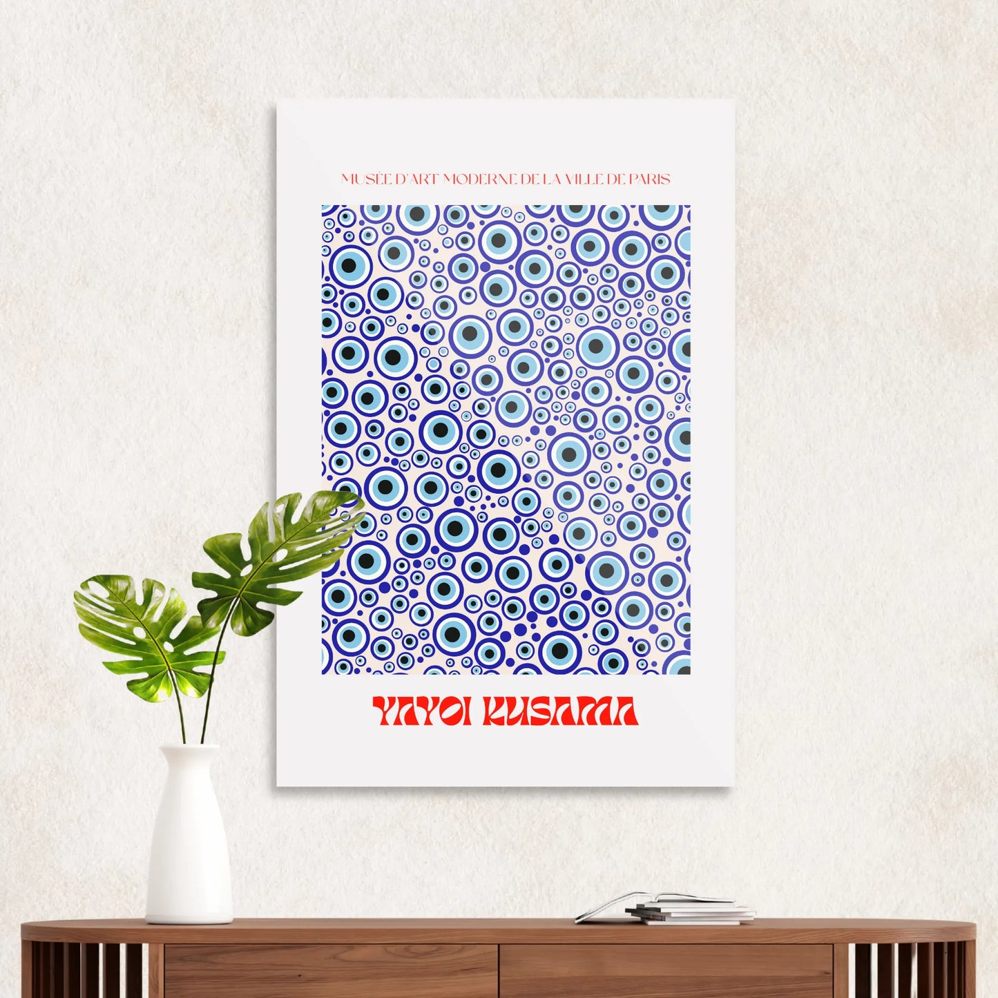 Yayoi Kusama blue circles