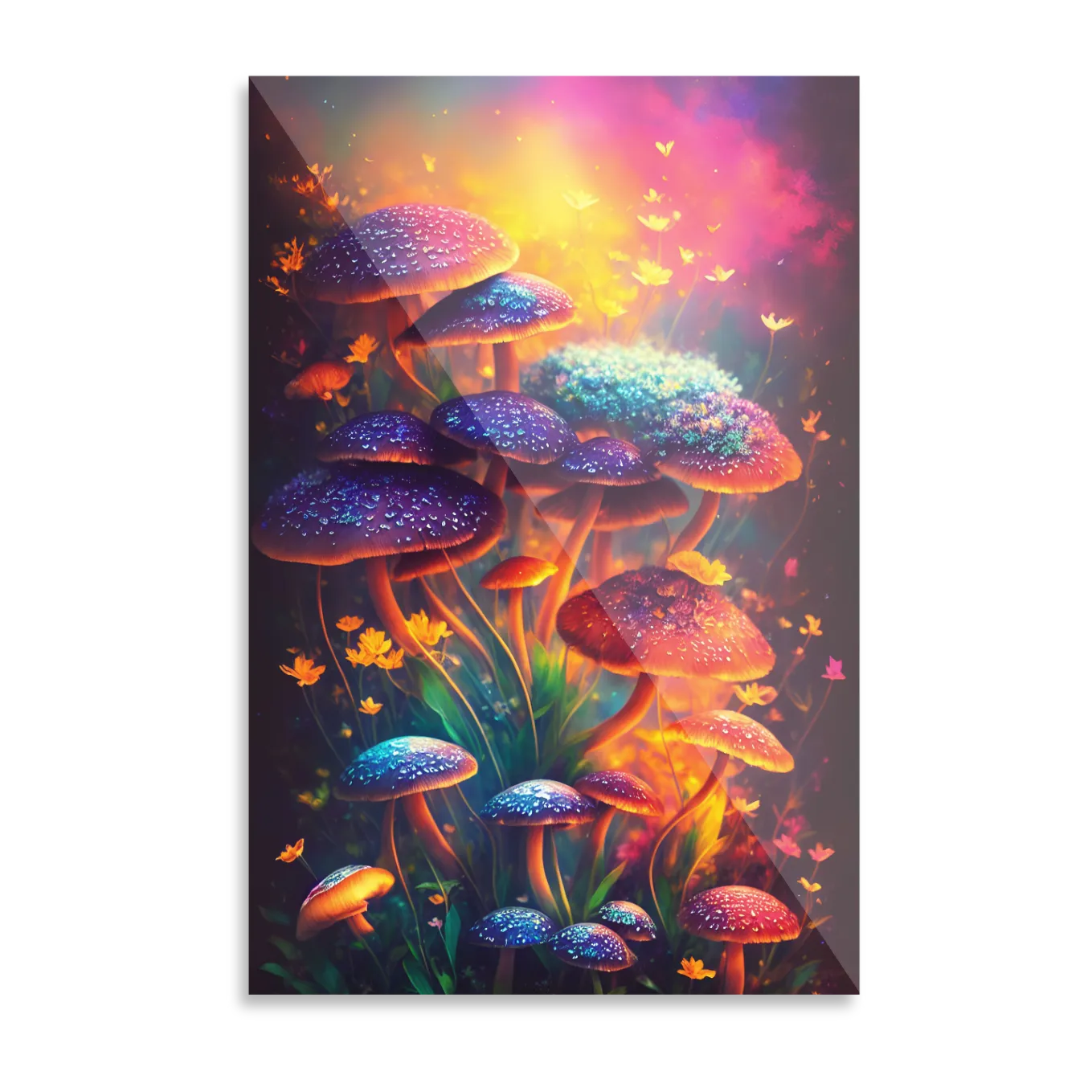 Colorful mushrooms