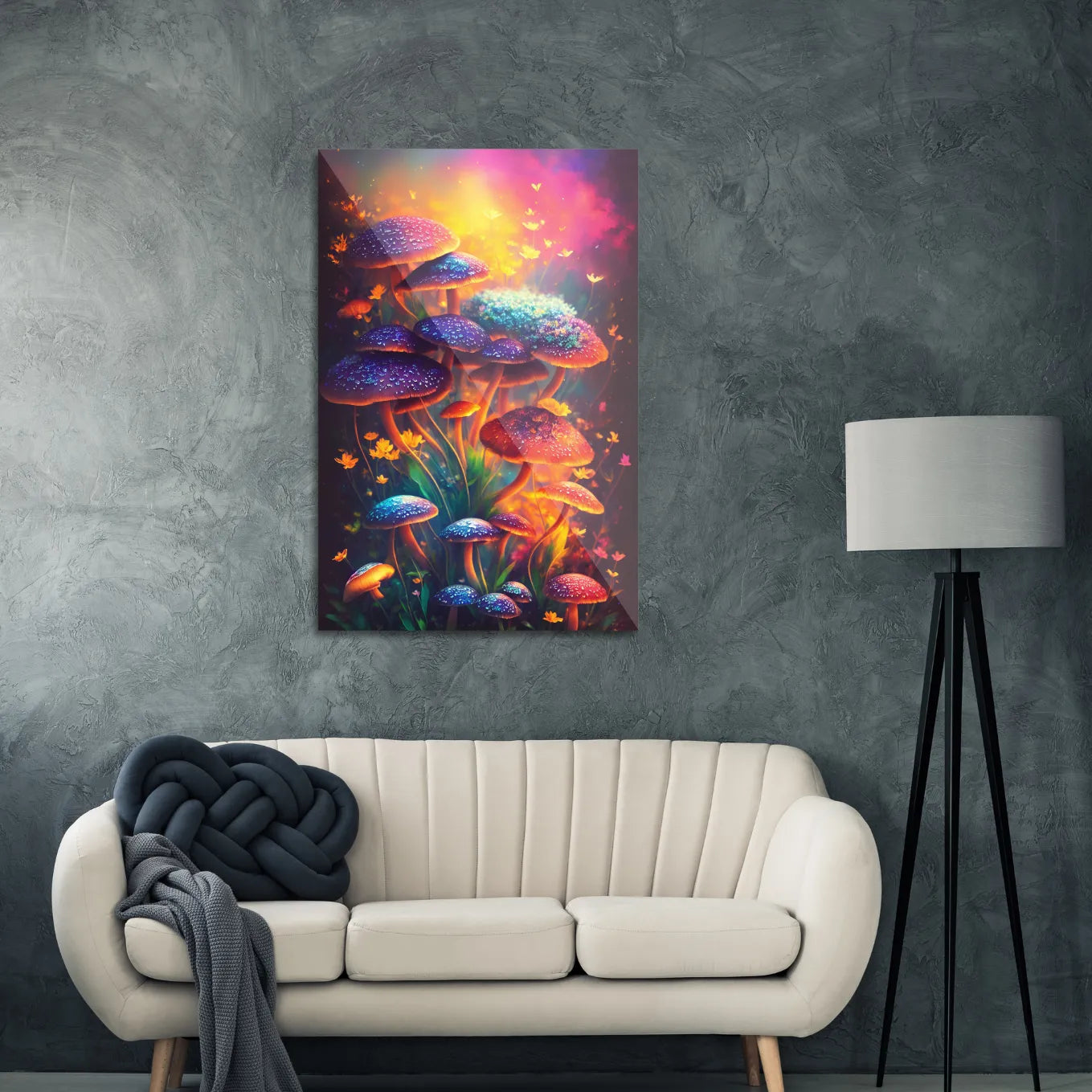 Colorful mushrooms
