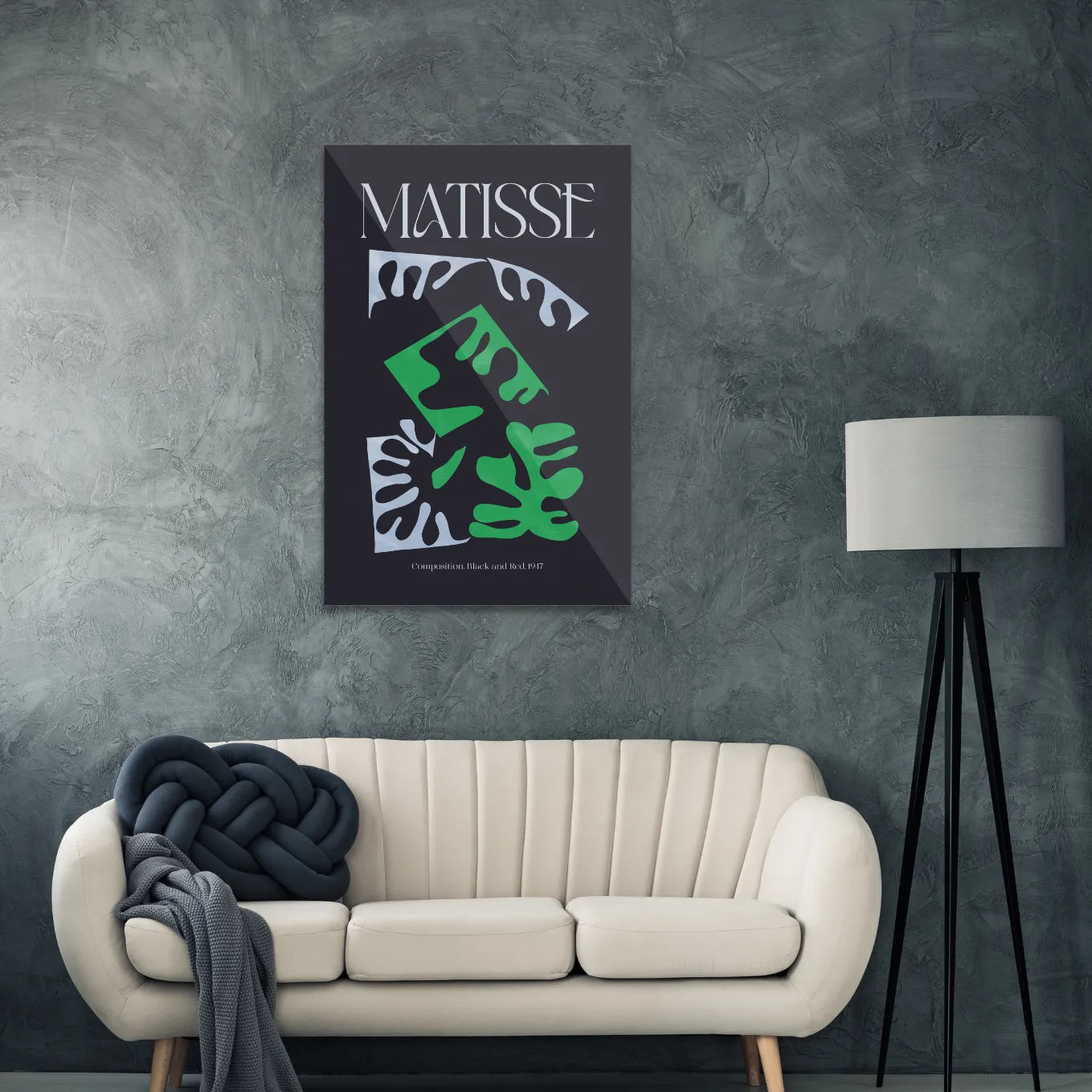 Matisse Composition, Black and red. 1947