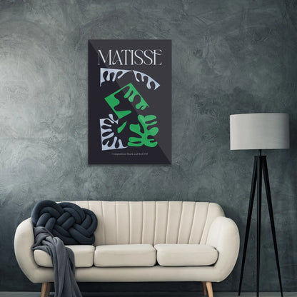 Matisse Composition, Black and red. 1947