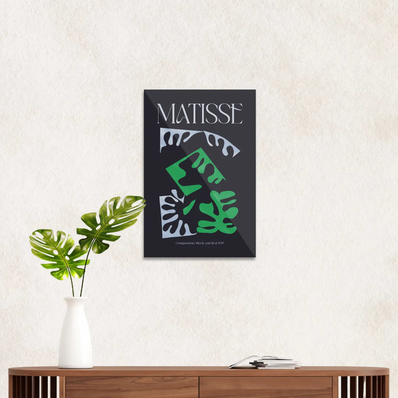 Matisse Composition, Black and red. 1947