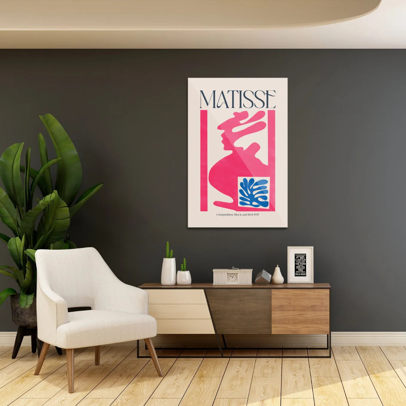 Matisse Composition, Black and red. 1947 #1