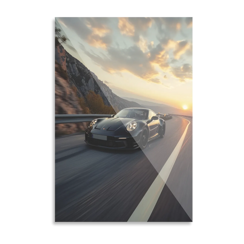 Porsche på åben vej