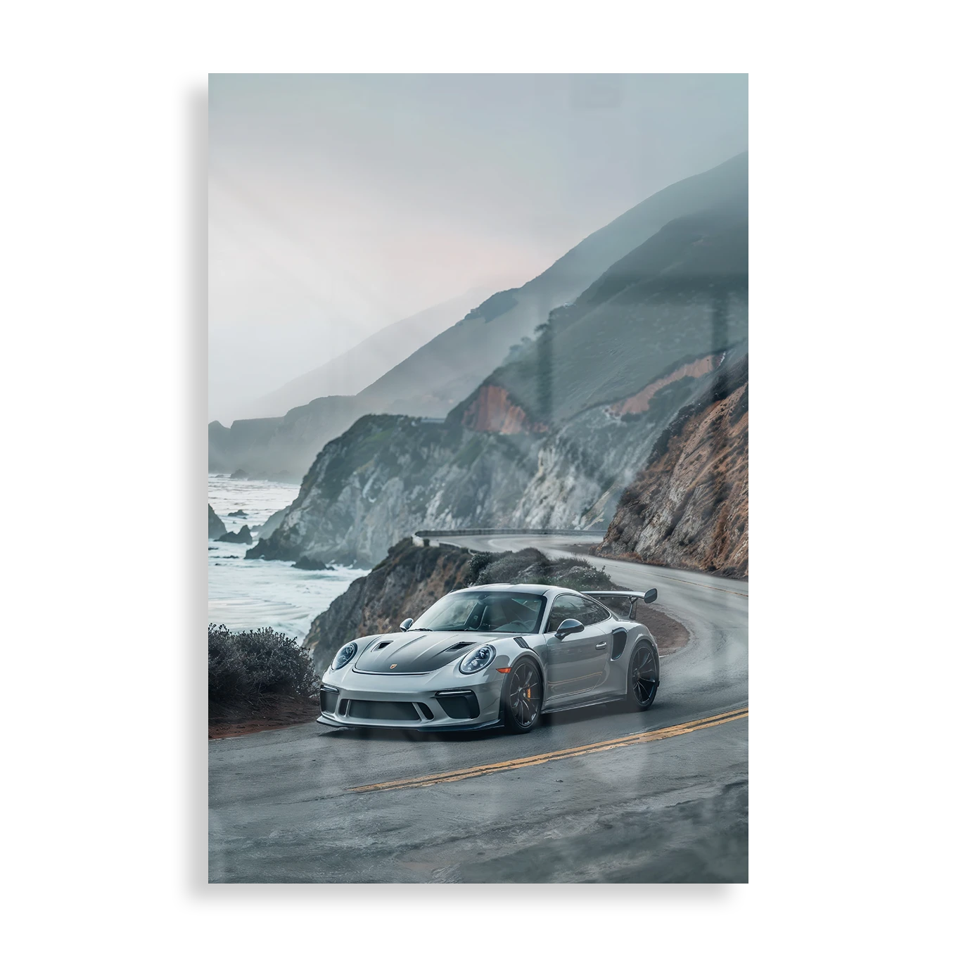 Porsche on the coastal road