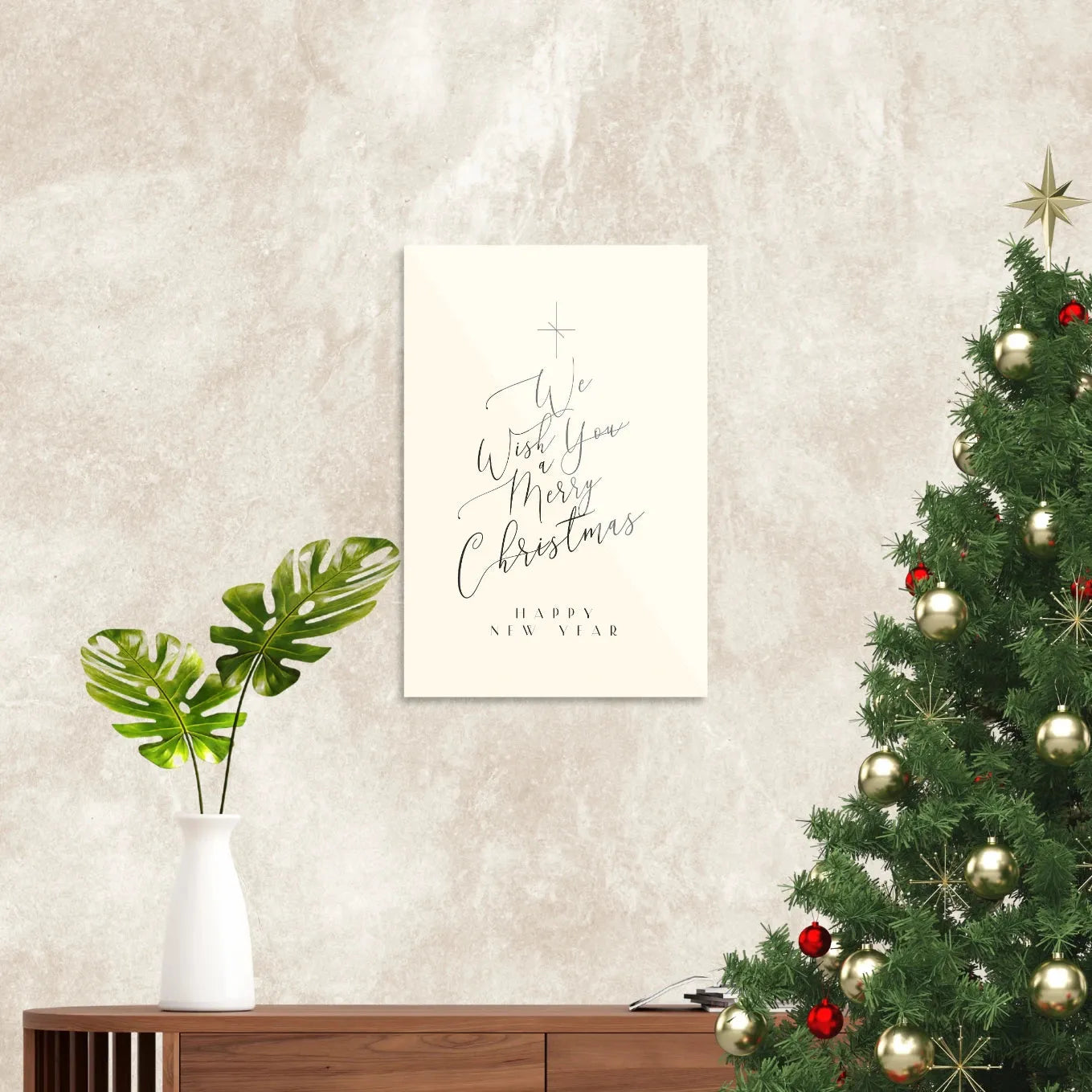 We Wish You A Merry Christmas "Happy New Year"