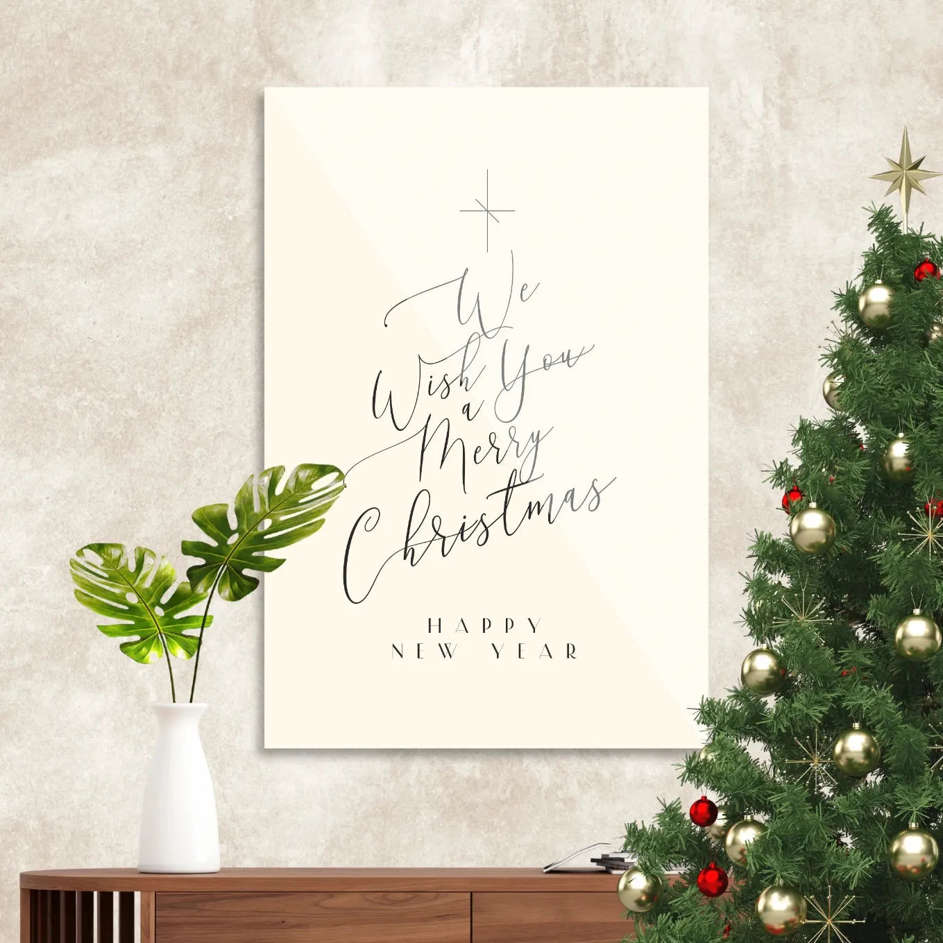 We Wish You A Merry Christmas "Happy New Year"