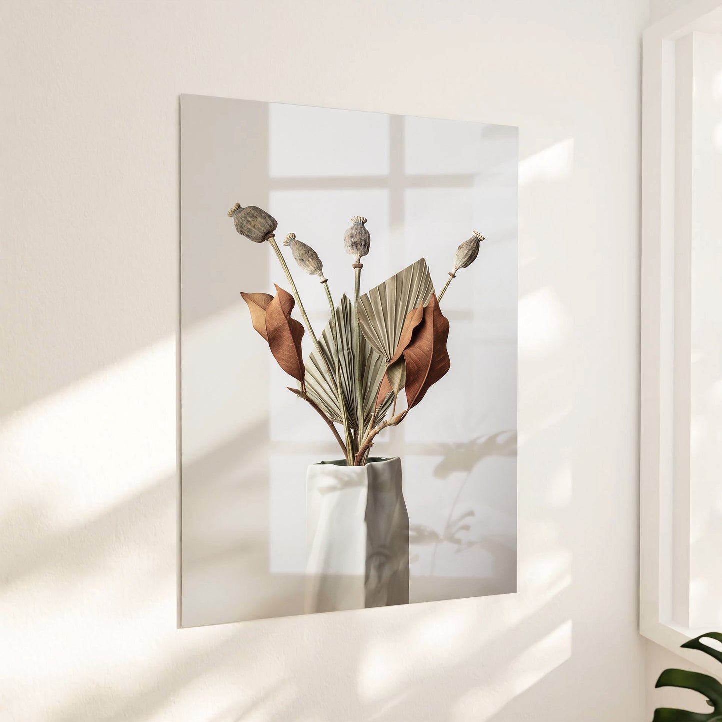 Tørret blomster i vase