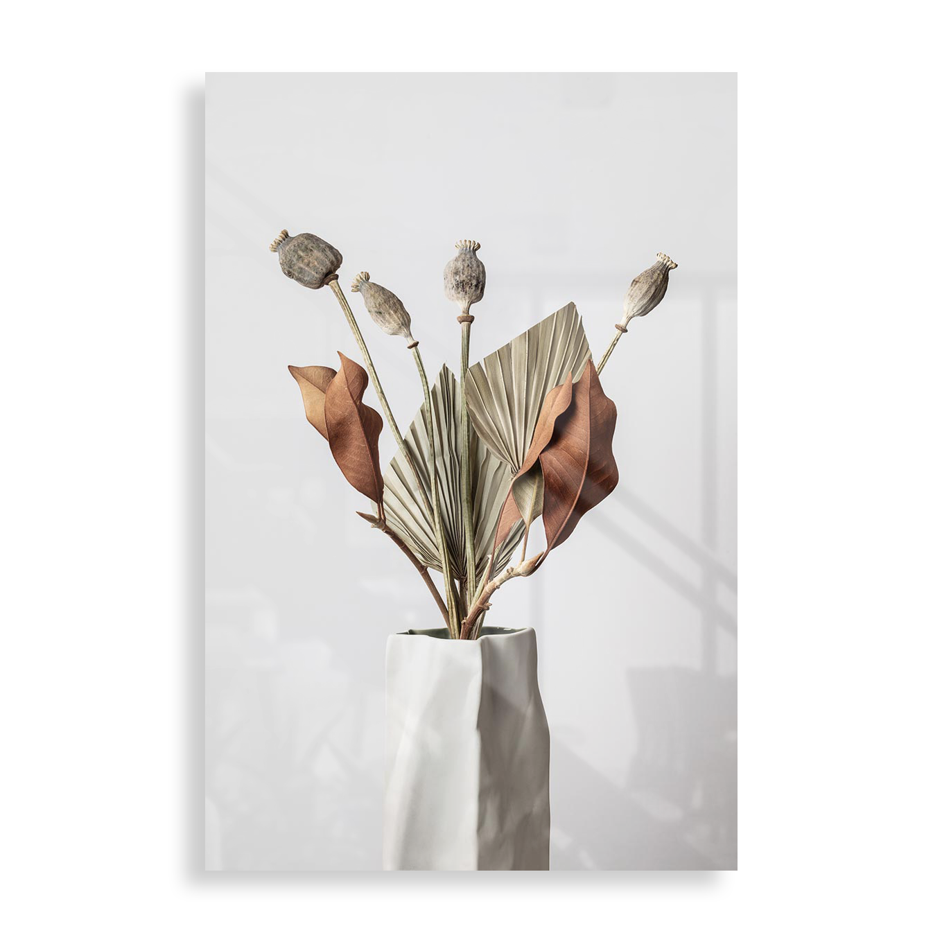 Tørret blomster i vase