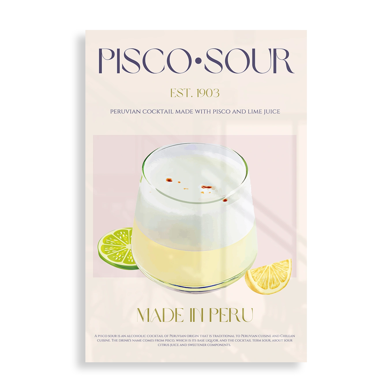 Pisco Sour Cocktail Est. 1903