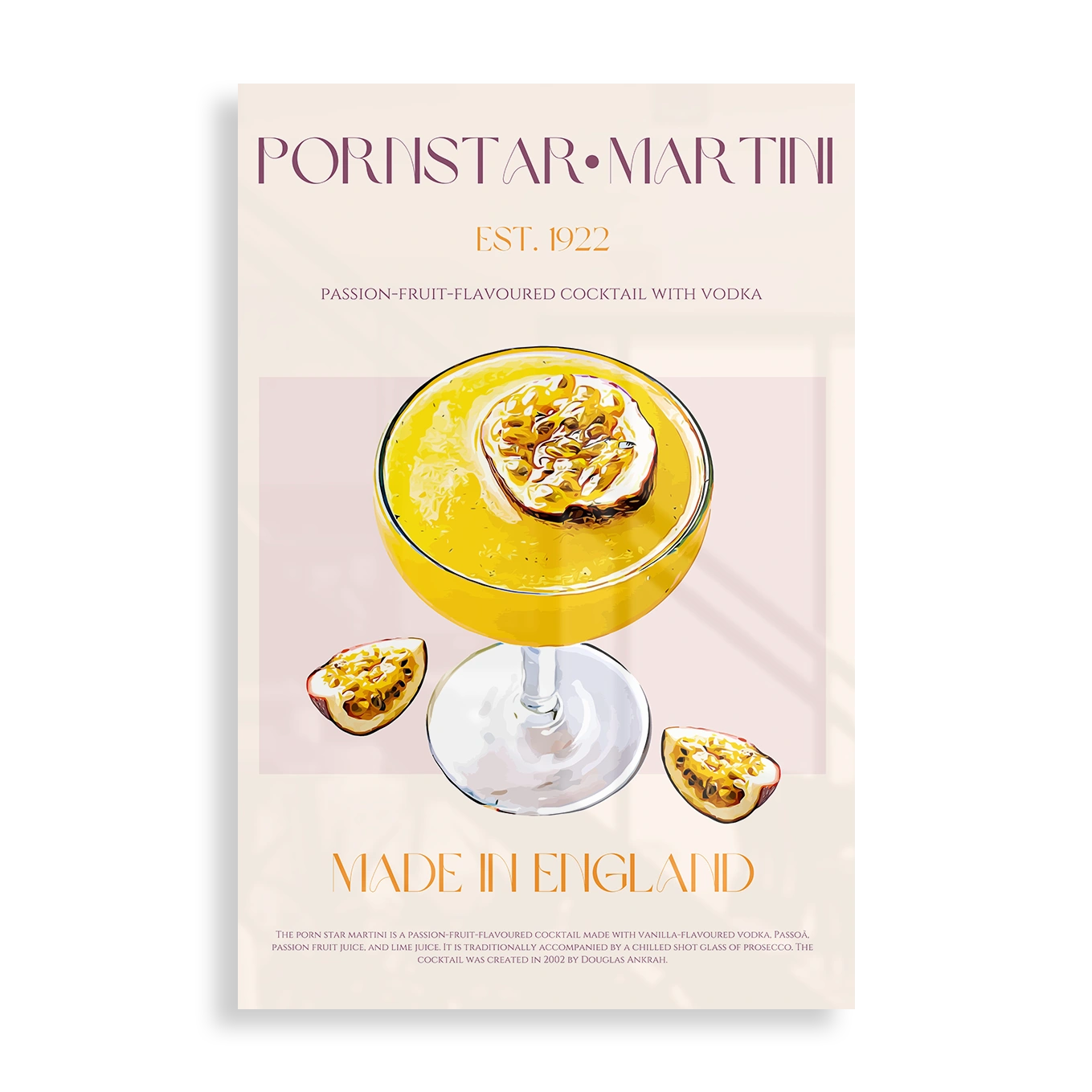 Pornstar Martini Cocktail Est. 1922