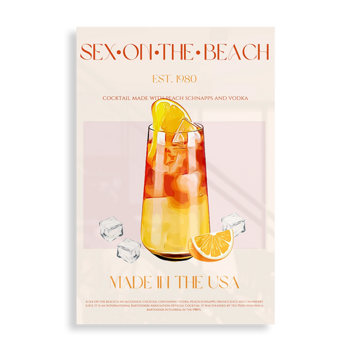 Sex on the Beach Cocktail Est. 1980