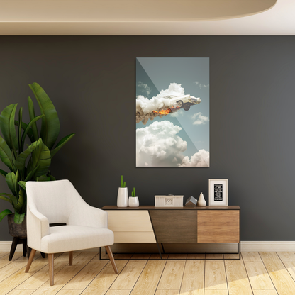 Flyvende klassisk bil