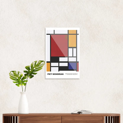 Piet Mondrian Composition with red, blue, and yellow #2