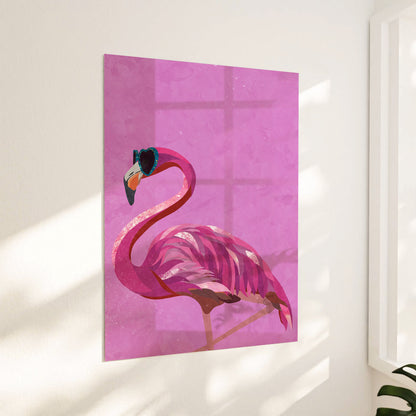 Glitter flamingo