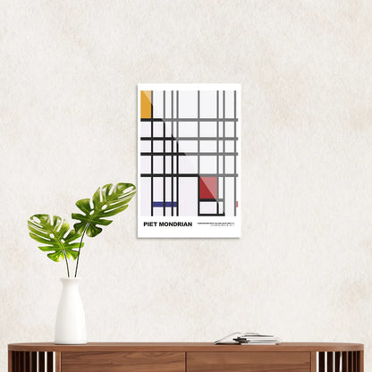 Piet Mondrian Composition with red, blue, and yellow #3