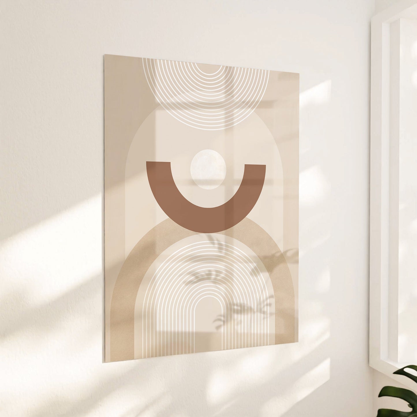 Beige cirkelmønster