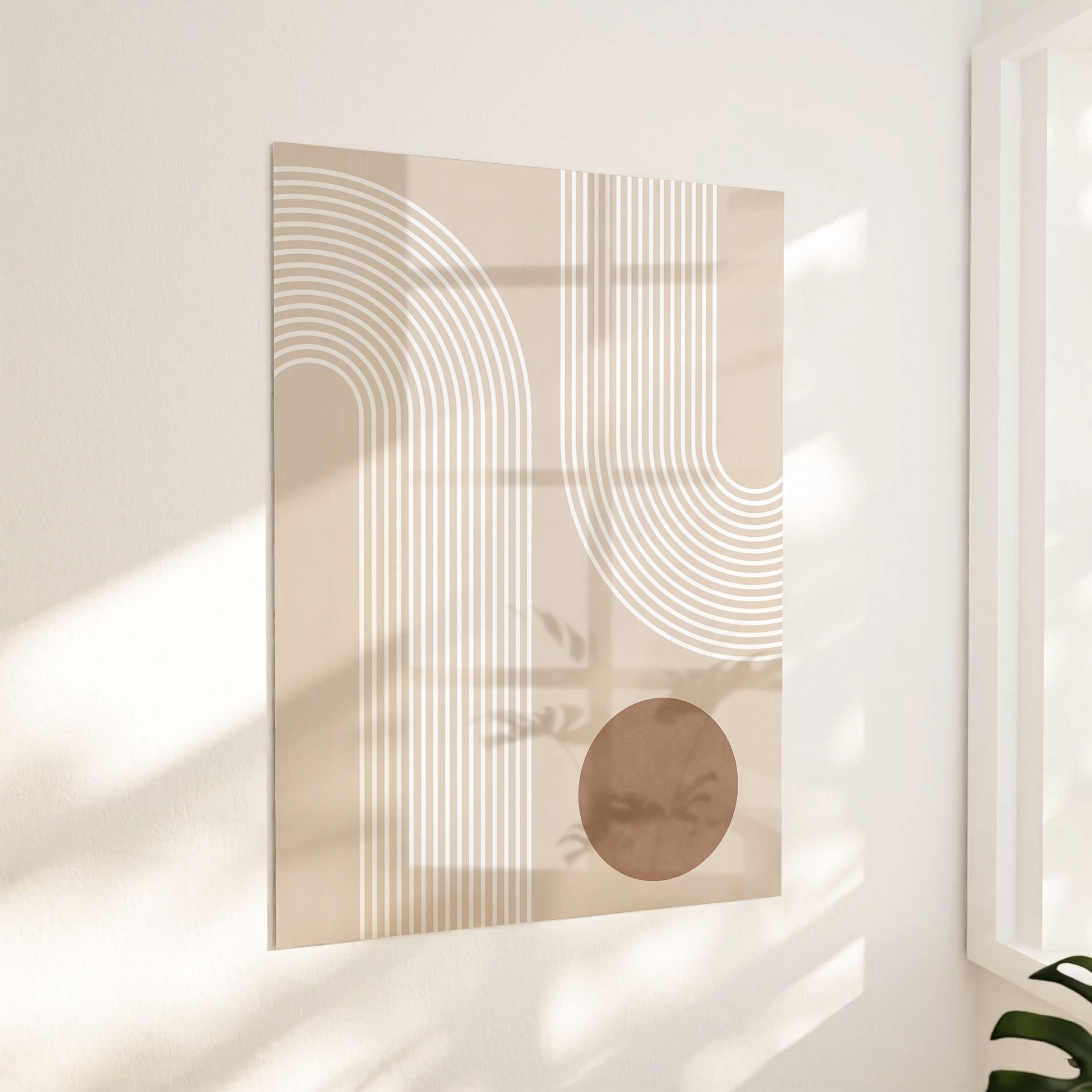 Beige circle pattern