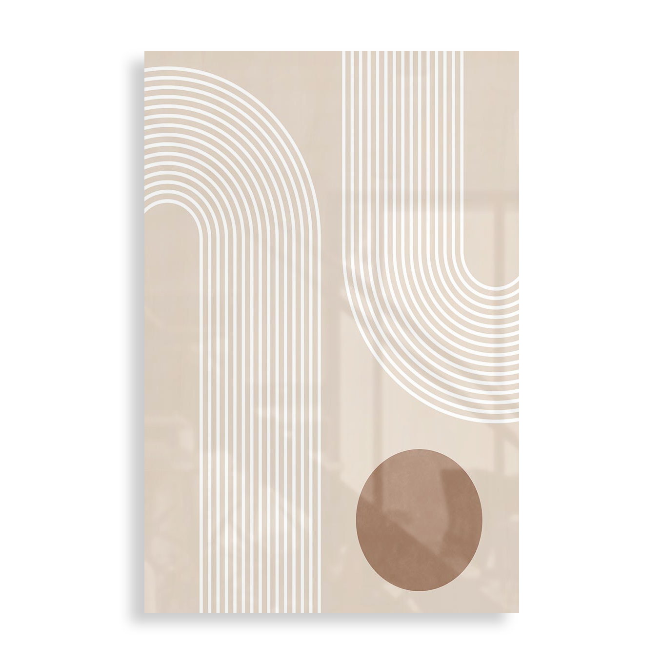 Beige circle pattern