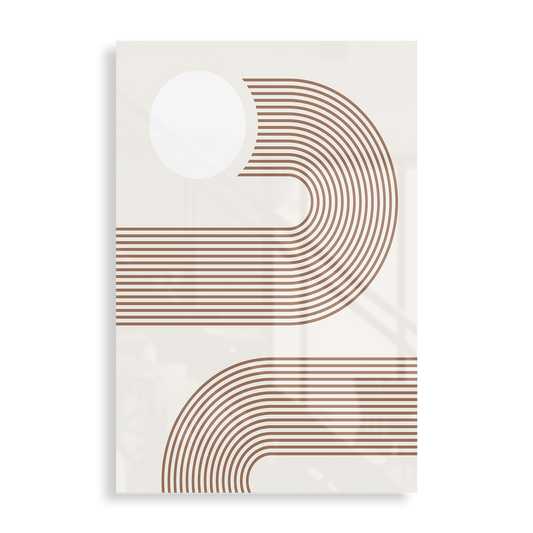 Beige cirkelmønster