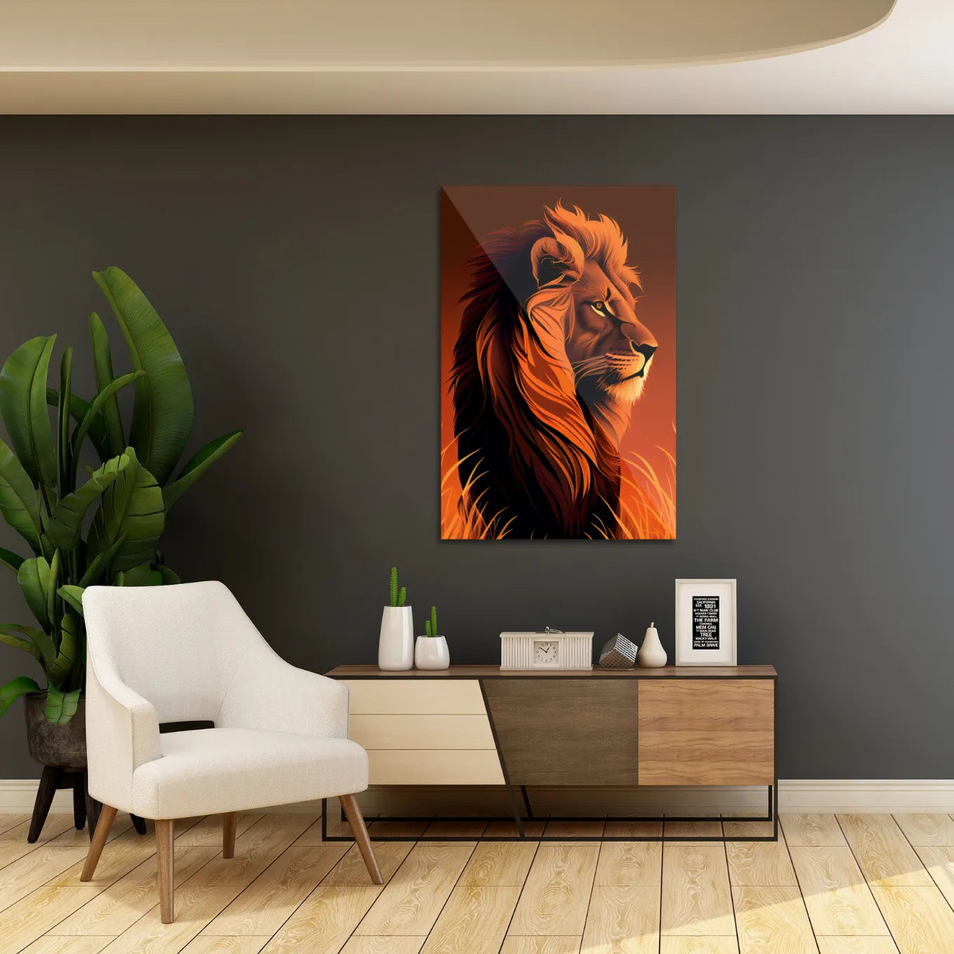 Majestic lion