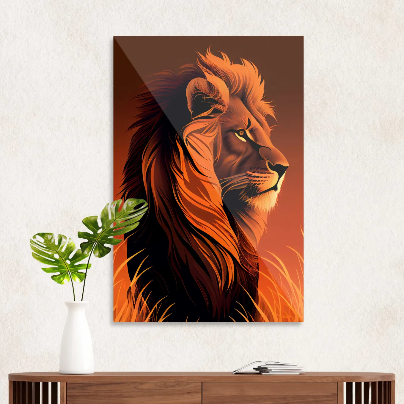 Majestic lion