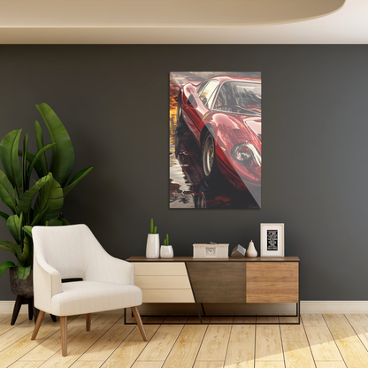 Klassisk rød Ferrari