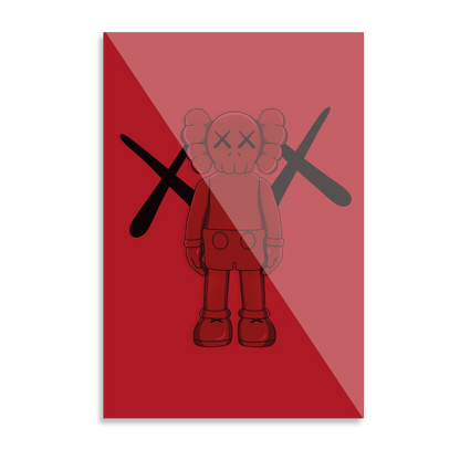 KAWS i rød