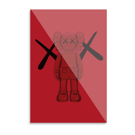 KAWS i rød
