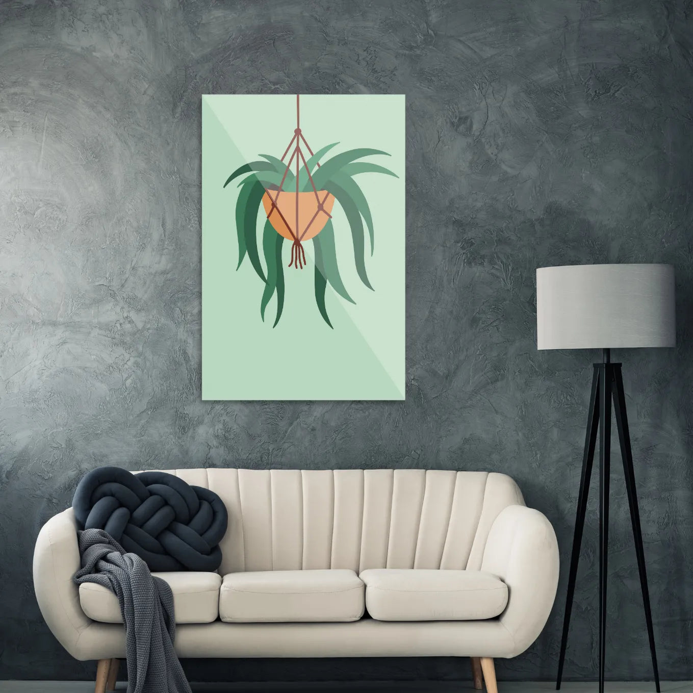 Hanging plant in pot