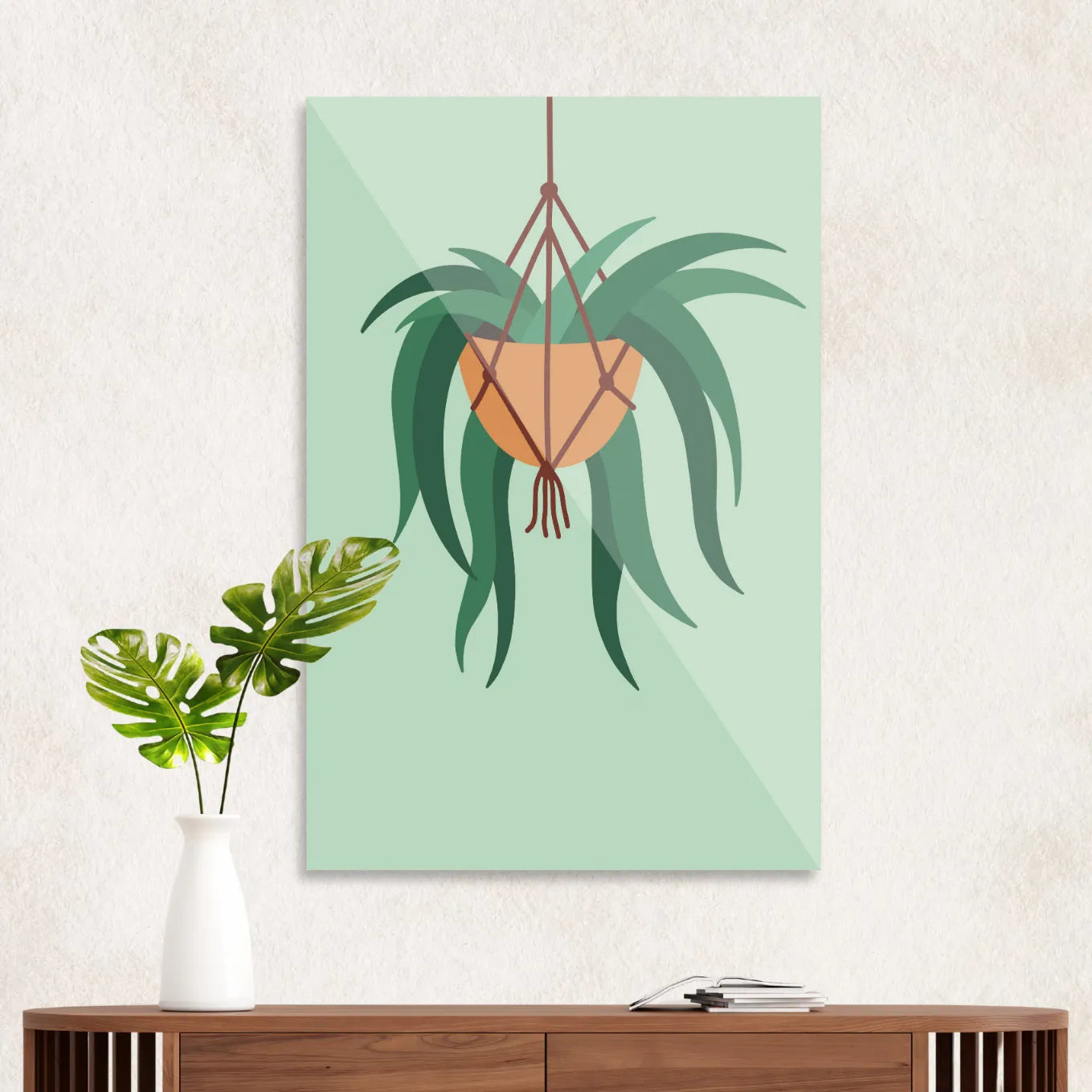 Hanging plant in pot