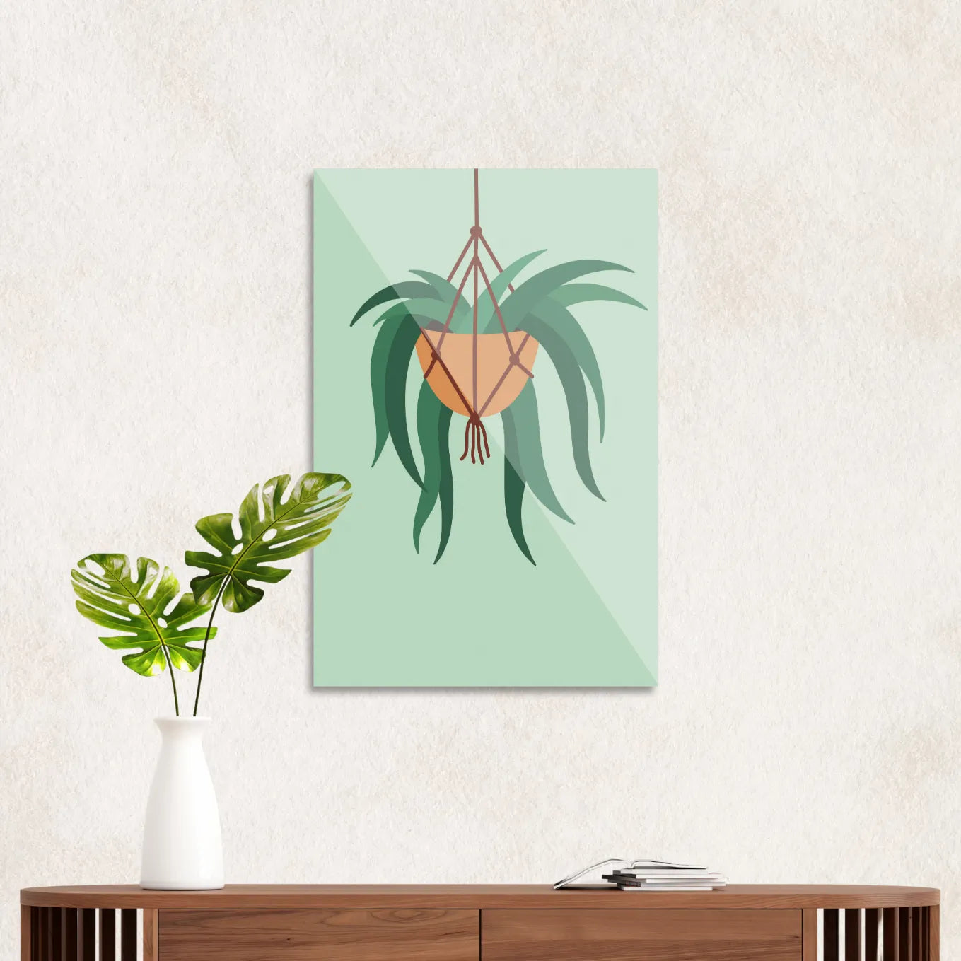 Hanging plant in pot