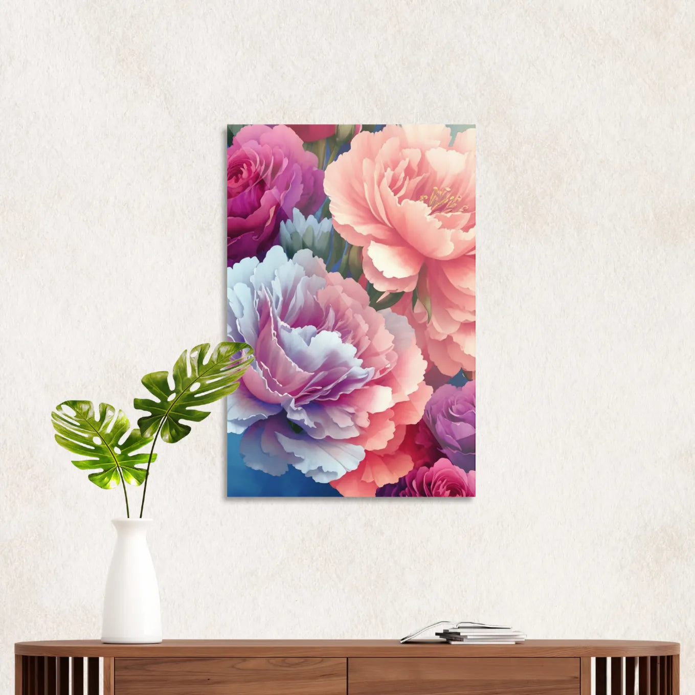 Colorful peonies
