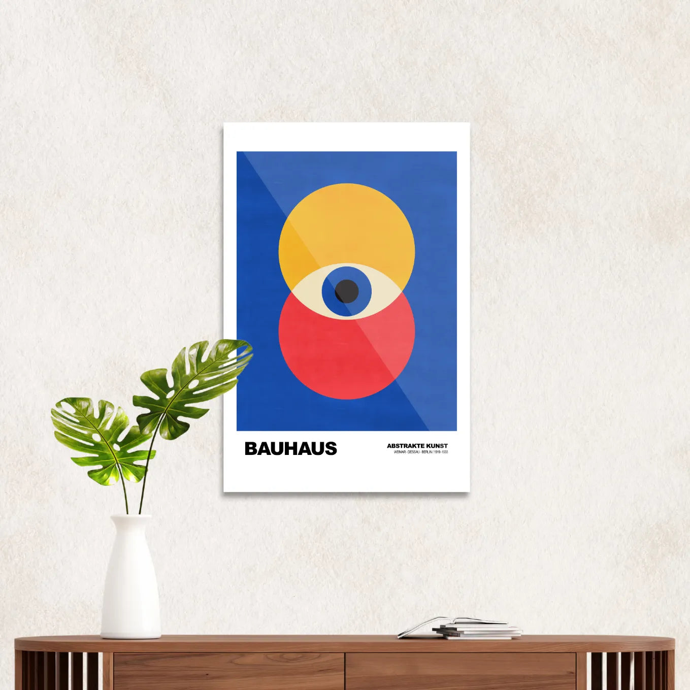 Bauhaus red & yellow eye