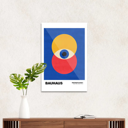 Bauhaus red & yellow eye