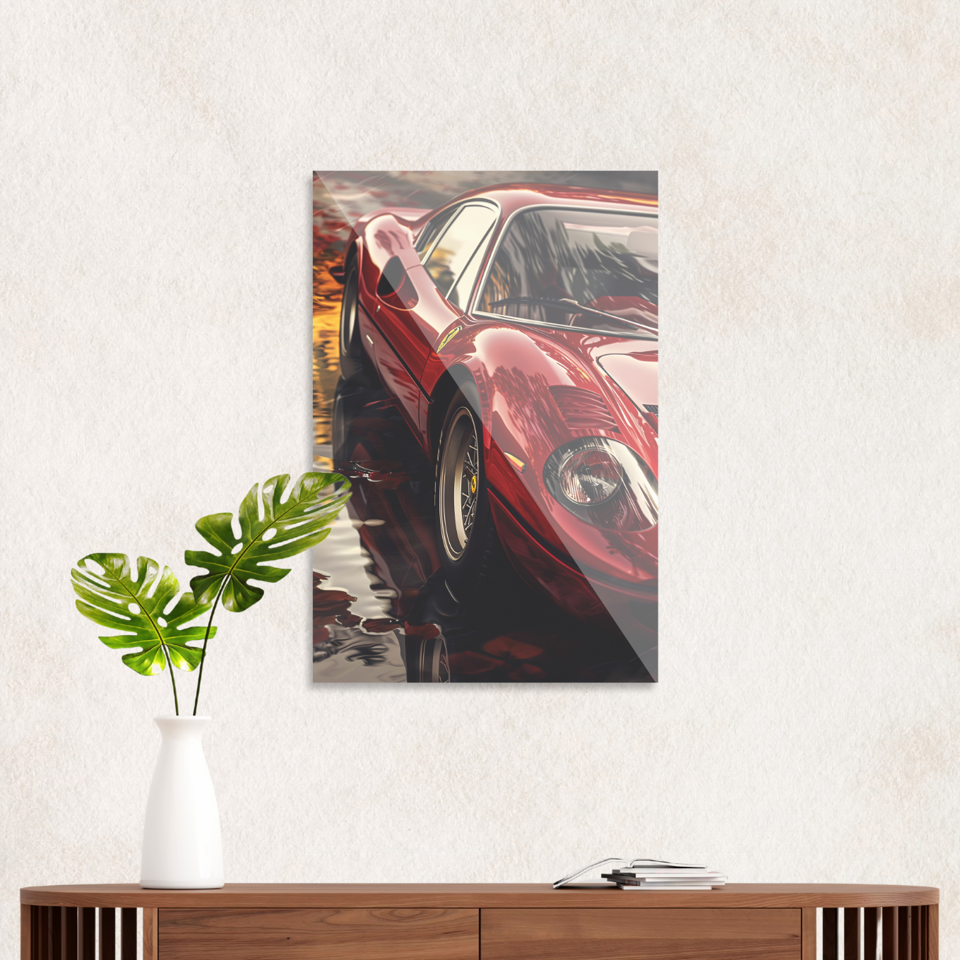 Klassisk rød Ferrari